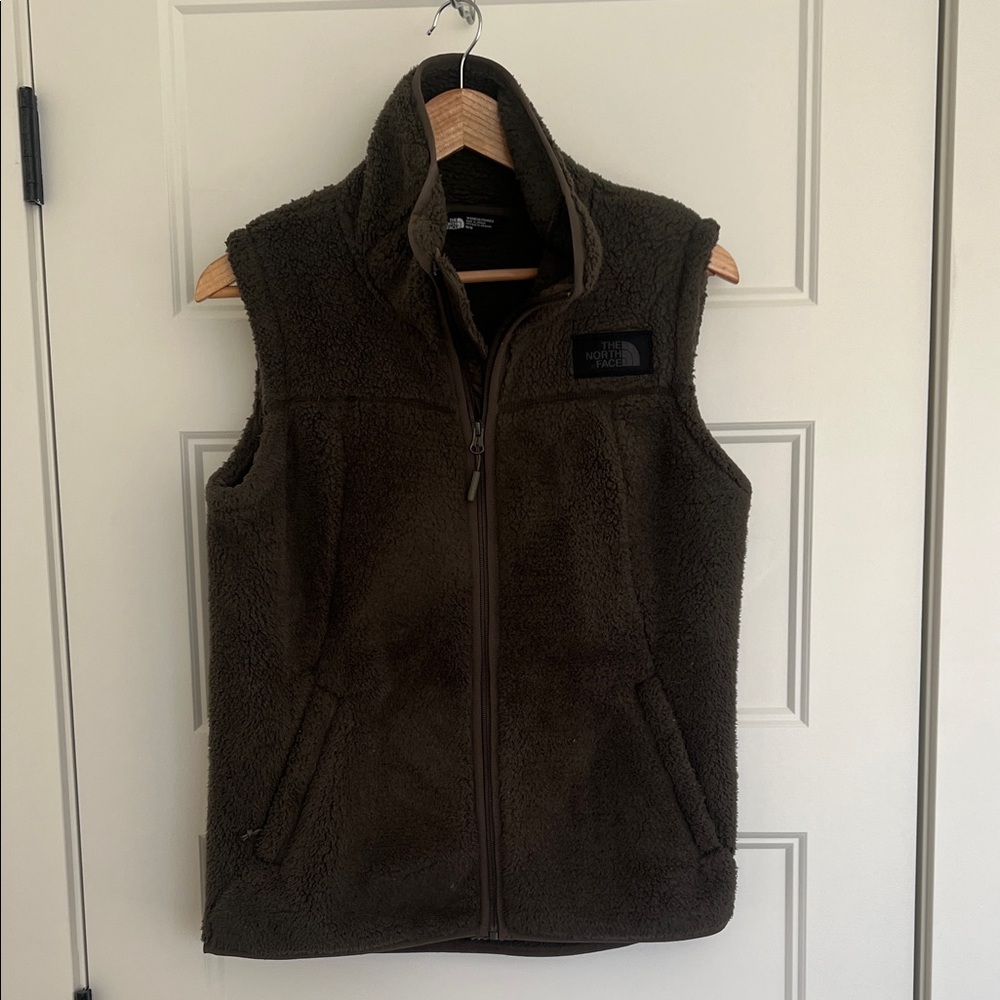 The North Face Women's Dark Green Fleece Vest